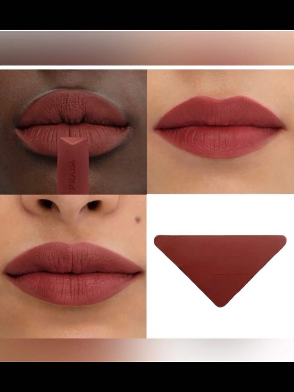 Prada Monochrome Hyper Matte Lipstick B03 Mahogany NIB✨FREE GIFT WITH EVERY BUY